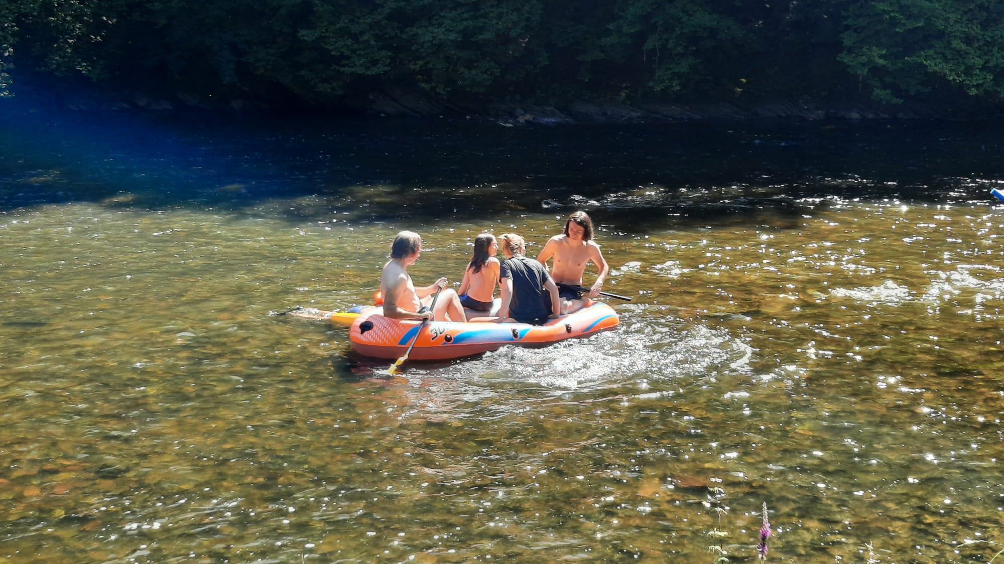 Boot op de rivier