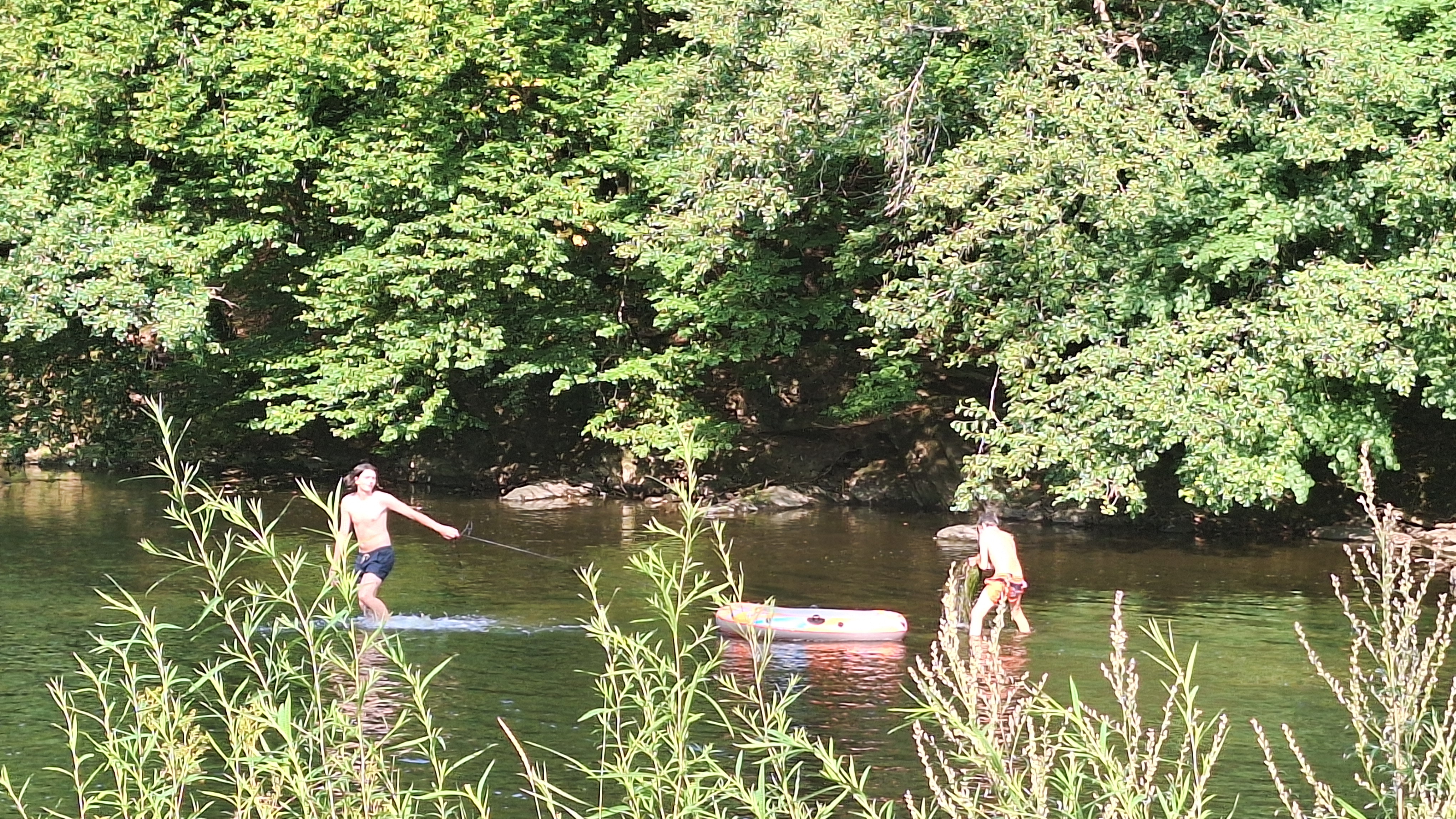 Boot op de rivier